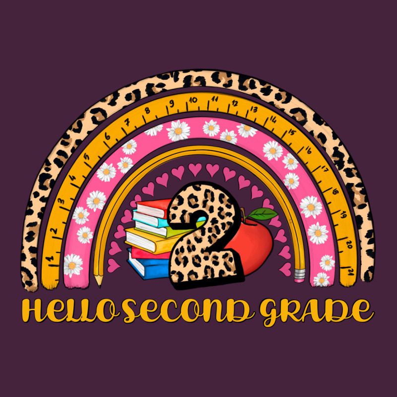 Back To School Rainbow Hello Second Grade Premium Tee by AdoDesignShop | Teevron