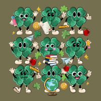 Teacher St Patrick Day Clovers Vintage Hoodie | Teevron
