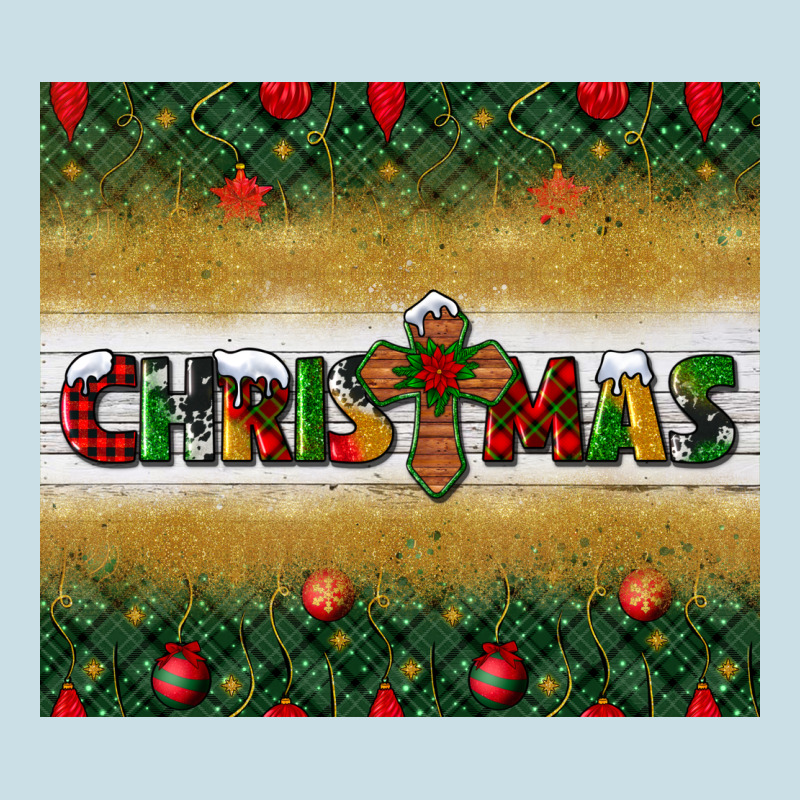 Christmas With Cross Ladies Tee by BundleAndBundleShop | Teevron