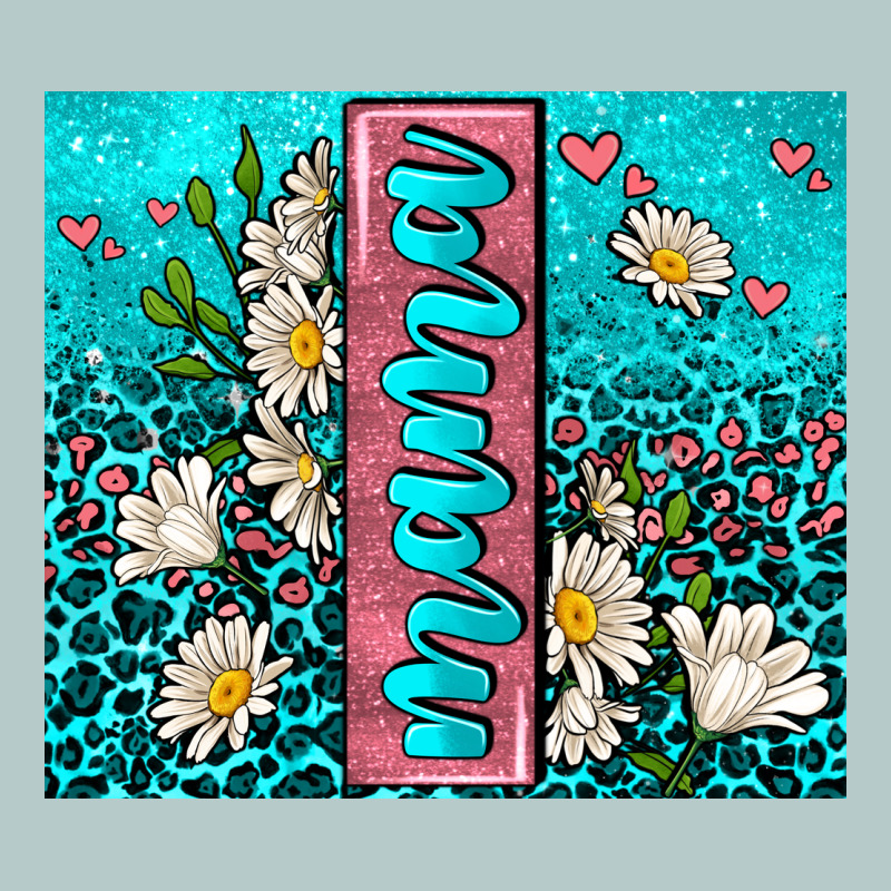 Turquoise Leopard Mama Heavy Core Tee by AdoDesignShop | Teevron