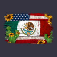 Mexican American Flag Background Vintage Hoodie | Teevron