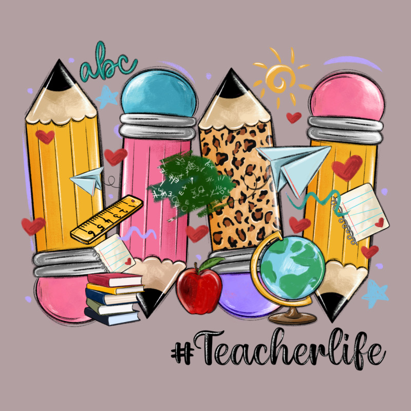 Teacher Life Pencils Vintage Hoodie by MaliasSmallBusiness | Teevron