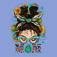 Western Messy Bun Mom With Sunflower Long Sleeve Tee | Teevron