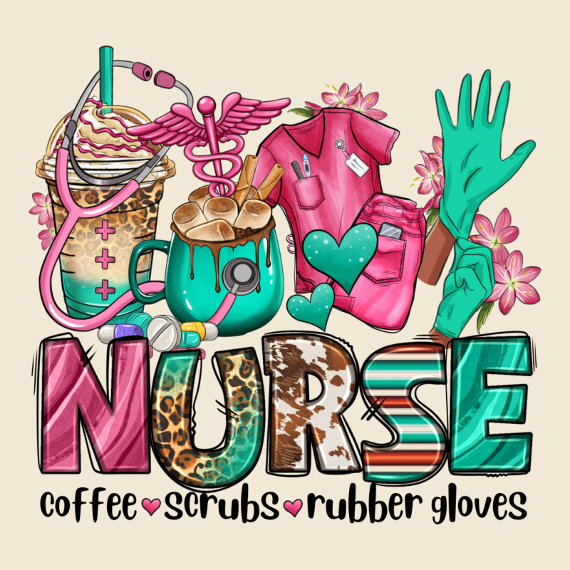 Nurse Coffee Scrubs Rubber Gloves Premium Tee by Jasminsmagicworld | Teevron