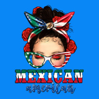 Mexican American Messy Bun Zipper Hoodie | Teevron