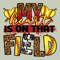 Softball My Heart Is On That Field Ladies Tee | Teevron