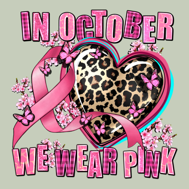 Western Leopard  In October We Wear Pink Heart Ladies Tee by AdoDesignShop | Teevron
