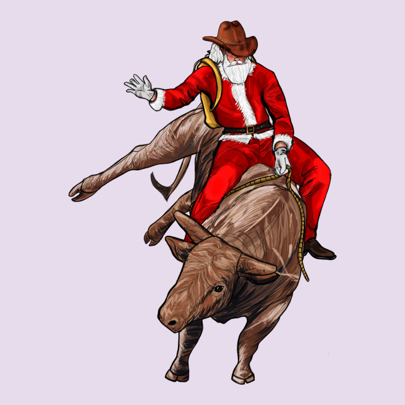 Santa Riding A Bull Premium Hoodie by CowGirlArtShop | Teevron