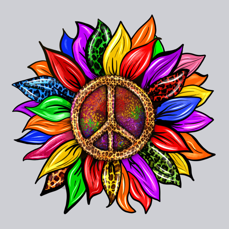 Pride Lgbtq+ Sunflower With Peace Heavyweight Sweatshirt by BundleAndBundleShop | Teevron