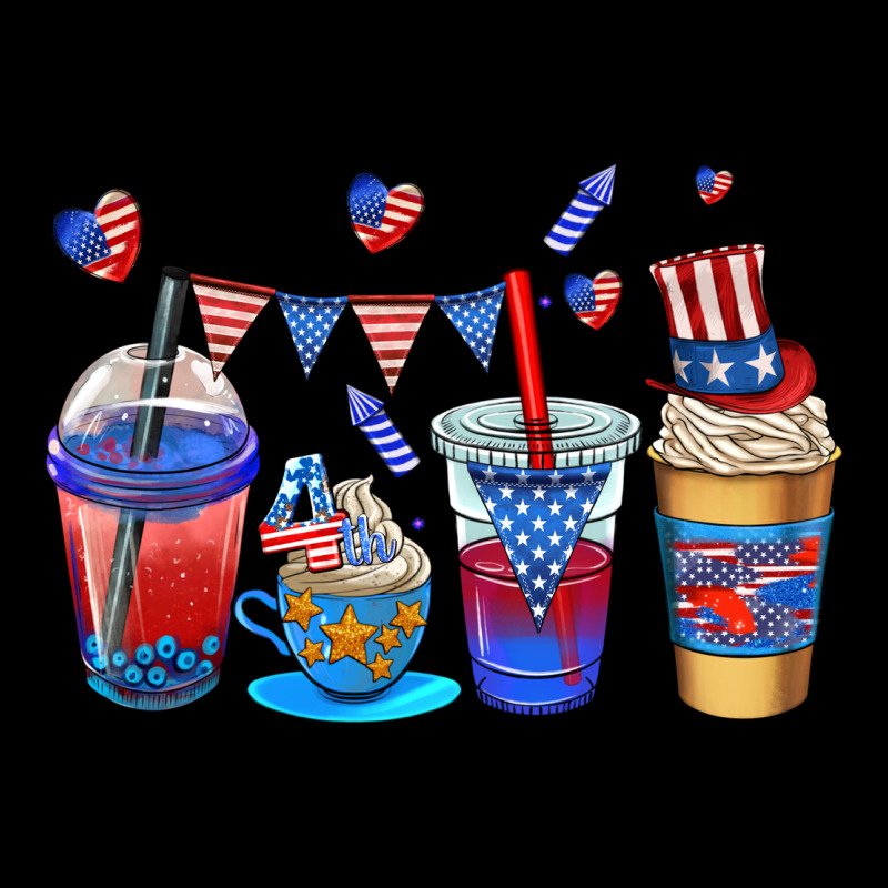 4th Of July Coffee Cups Heavy Core Tee by AdoDesignShop | Teevron