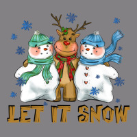 Let It Snow Reindeer Snowman Heavyweight Hoodie | Teevron