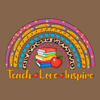 Back To School Rainbow Teach Love Inspire Premium Tee | Teevron