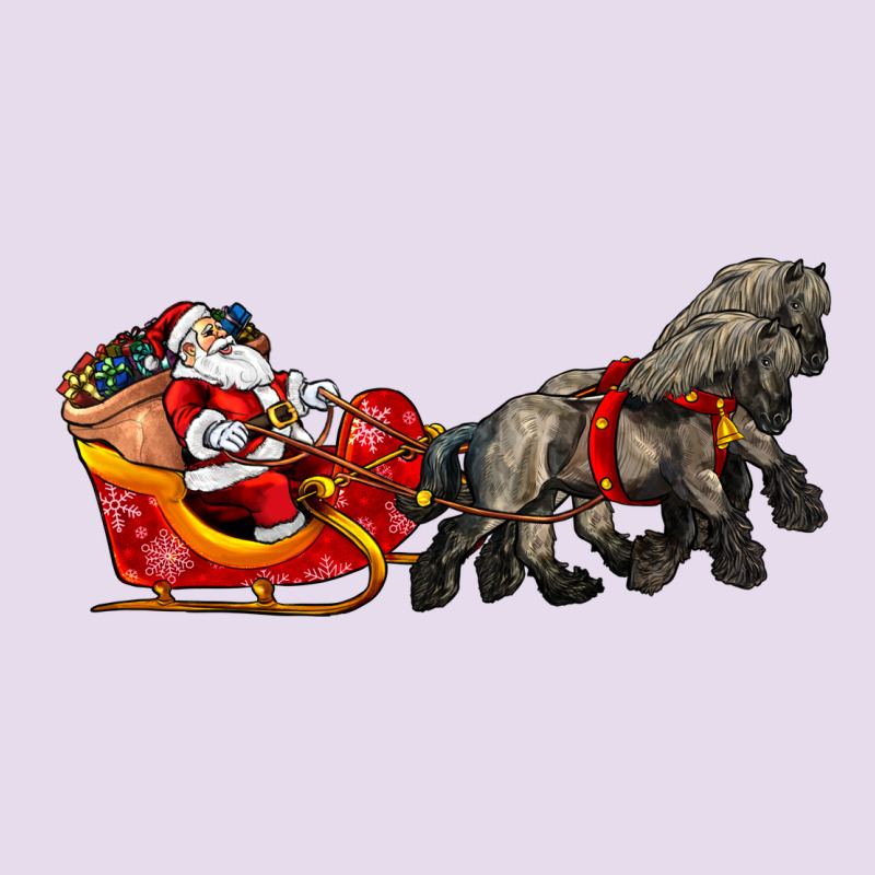 Santa Riding His Sleigh With Gifts Premium Hoodie by CowGirlArtShop | Teevron