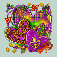 Mardi Gras Hearts Zipper Hoodie | Teevron