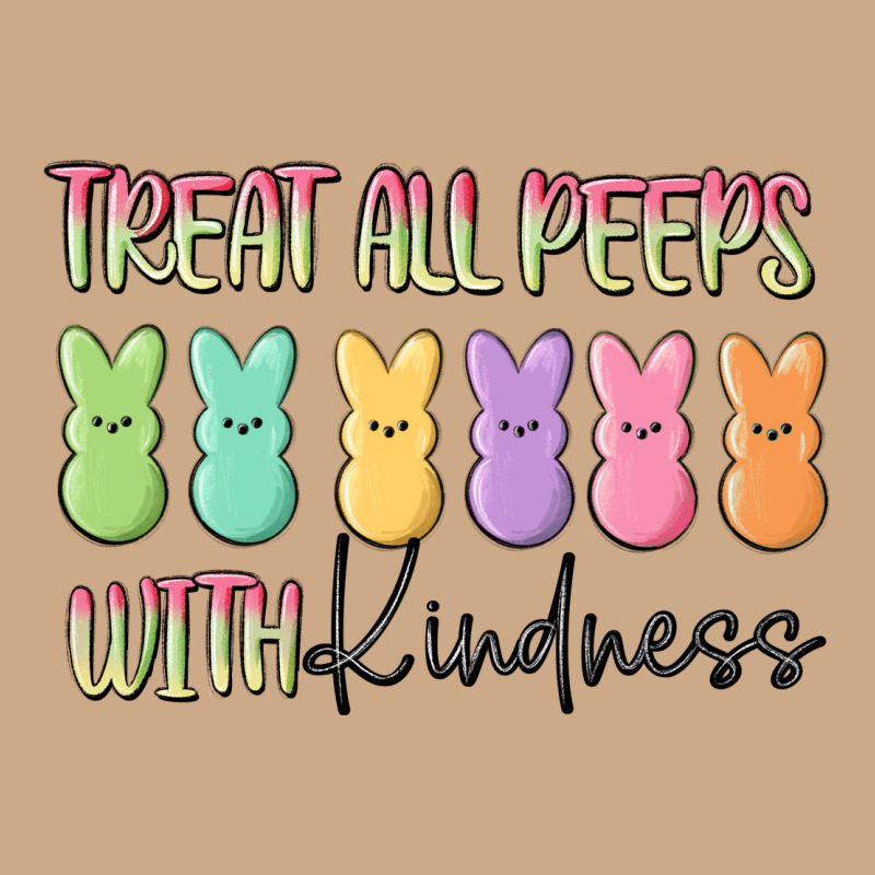 Treat All Peeps With Kindness Vintage Hoodie by MaliasSmallBusiness | Teevron