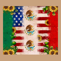 American Flag Mexico Flag Sunflower Cactus Vintage Tee | Teevron