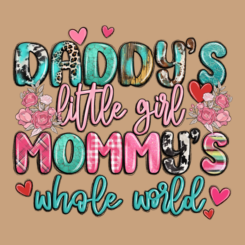 Daddy's Little Girl Mommy's Whole World Vintage Tee by MaliasSmallBusiness | Teevron