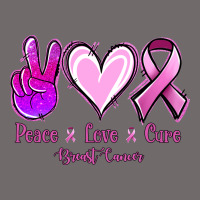 Peace Love Cure Breast Cancer Urban Heavy Tee | Teevron