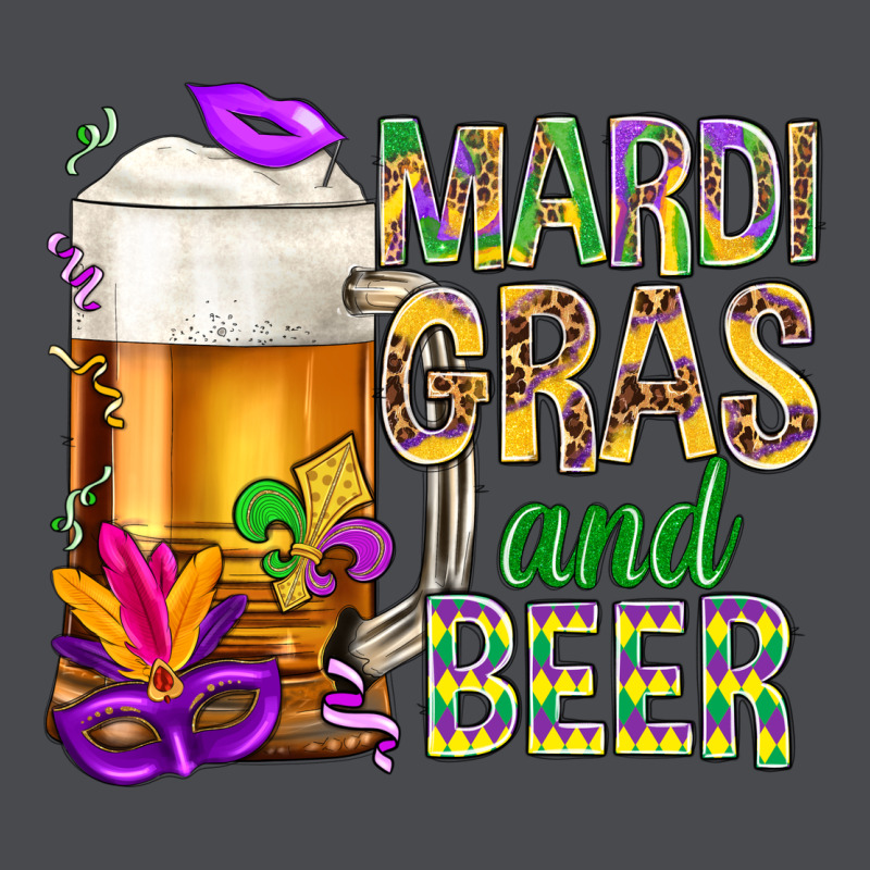 Mardi Gras And Beer Zipper Hoodie by NancyCooperArtShop | Teevron
