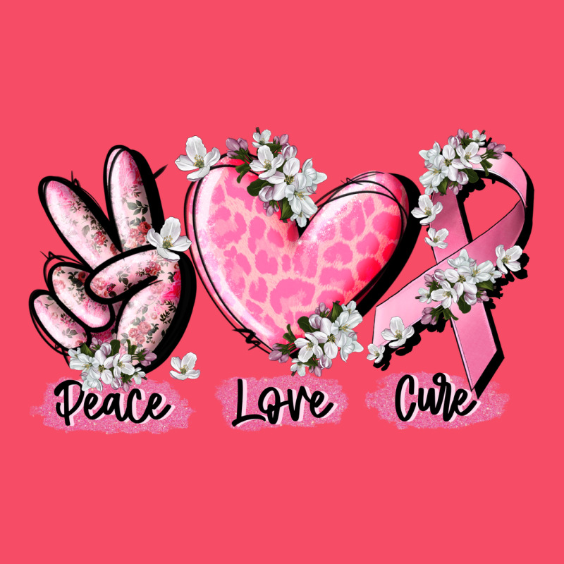Peace Love Cure Breast Cancer Premium Sweatshirt by CowGirlArtShop | Teevron