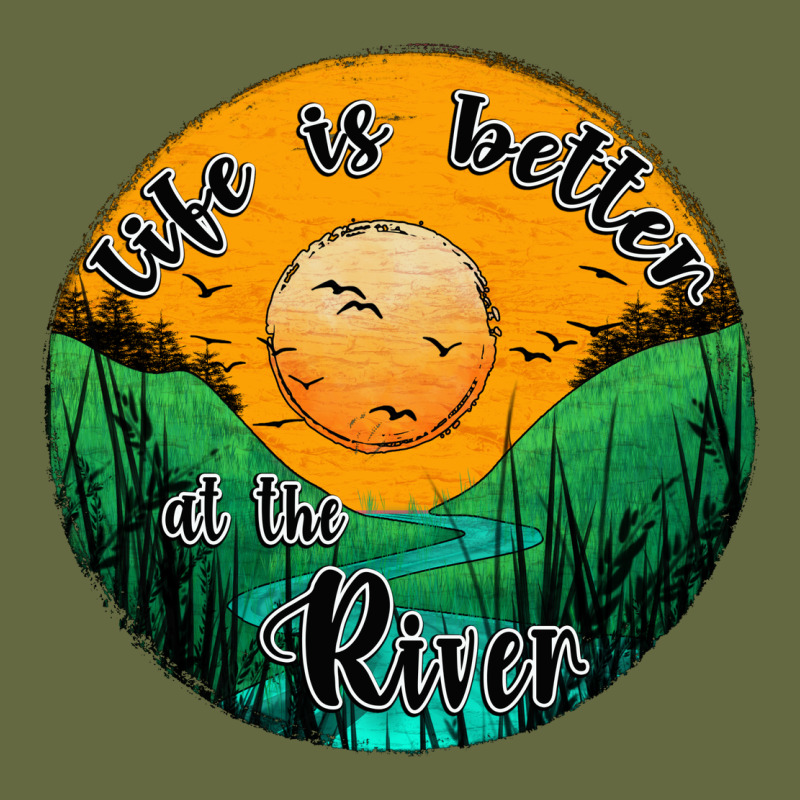 Life Is Better At The River Long Sleeve Tee by JahusDesignShop | Teevron