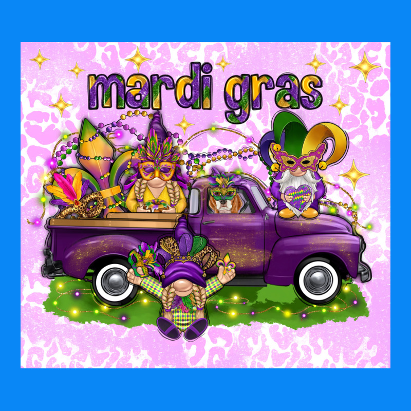 Mardi Gras With Gnomes Zipper Hoodie by NancyCooperArtShop | Teevron
