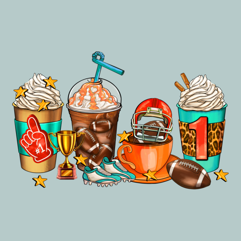 American Football Coffee Cups Heavy Core Tee by AdoDesignShop | Teevron