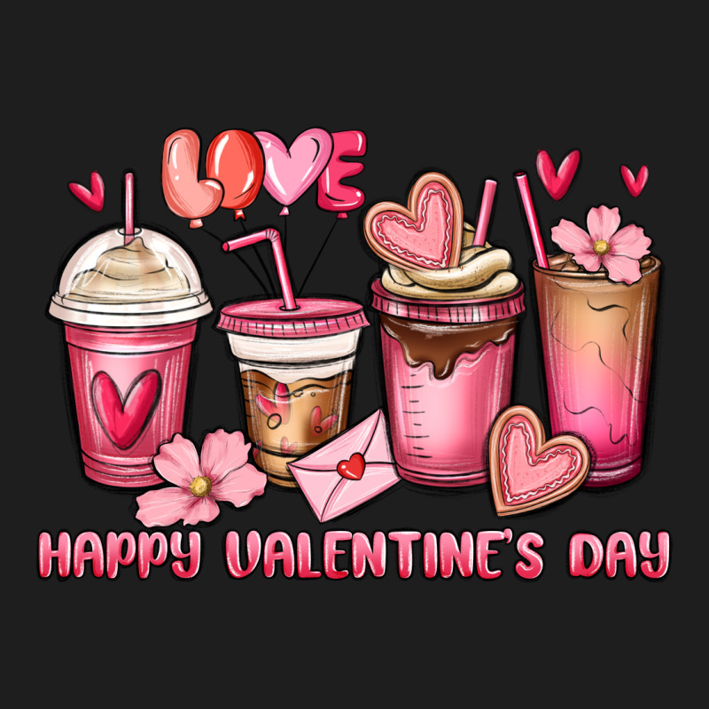 Happy Valentine's Day Coffee Cups Classic Tee by MaliasSmallBusiness | Teevron