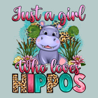Just A Girl Who Loves Hippos Heavy Core Tee | Teevron