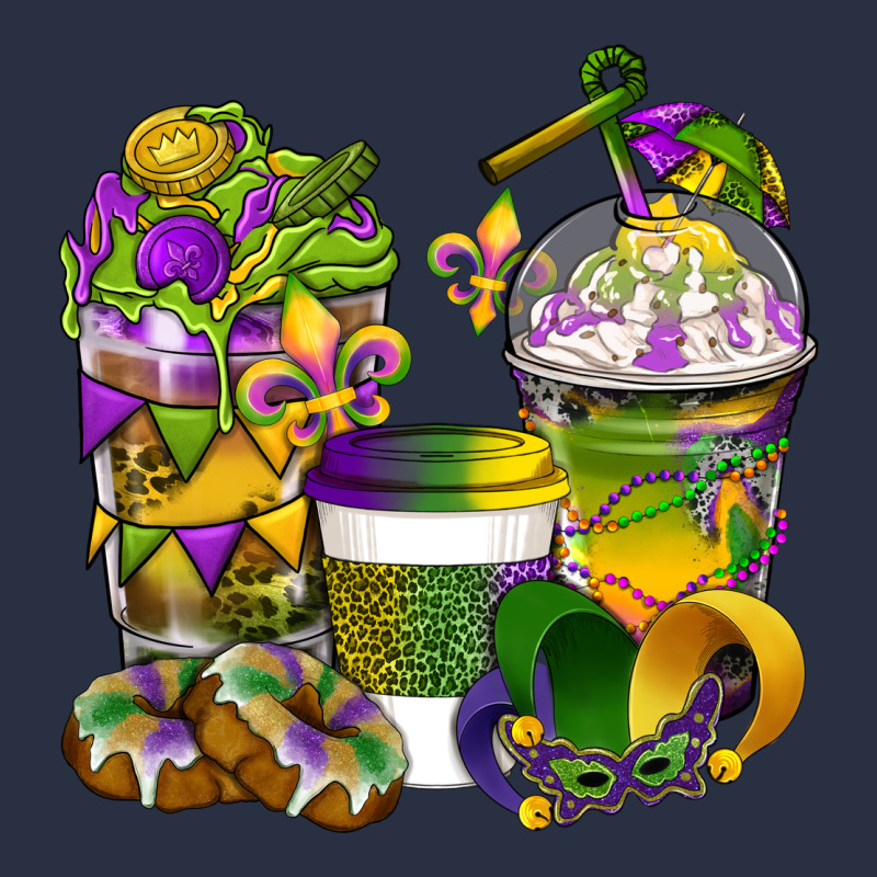 Mardi Gras Coffee Cups Heavyweight Sweatshirt by BundleAndBundleShop | Teevron