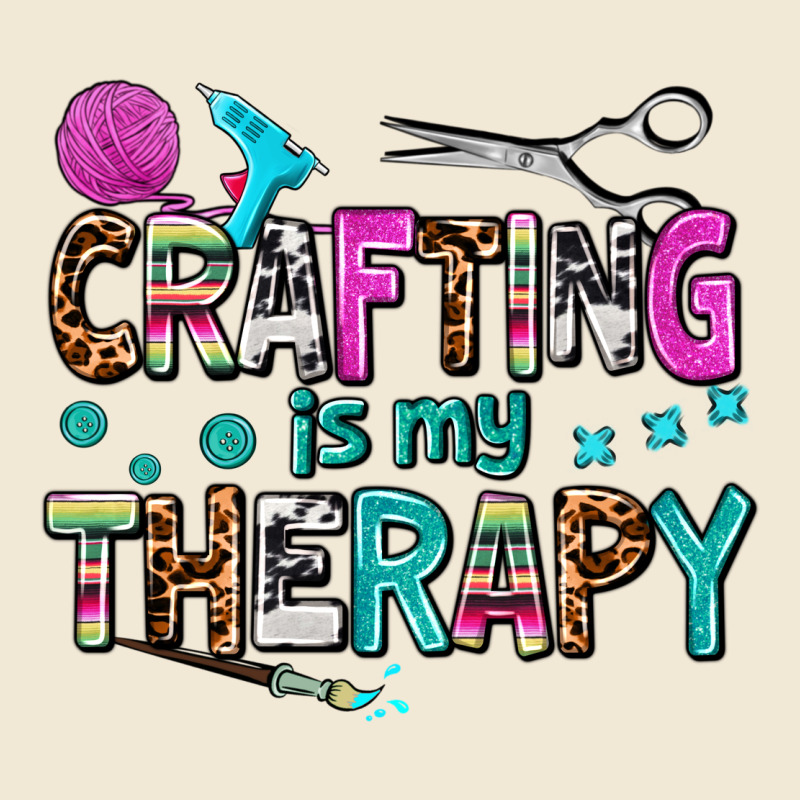 Crafting Is My Therapy Ladies Tee by AdoDesignShop | Teevron