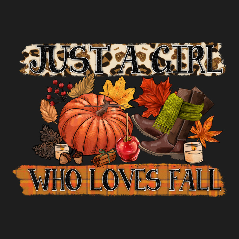 Just A Girl Who Loves Fall Heavyweight Hoodie by CowGirlArtShop | Teevron