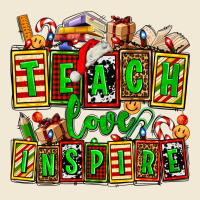 Teach Love Inspire With Christmas And Teacher Elements Premium Tee | Teevron