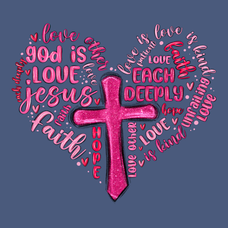 Jesus Is Love Heart Cross Valentines Day Vintage Hoodie by MaliasSmallBusiness | Teevron