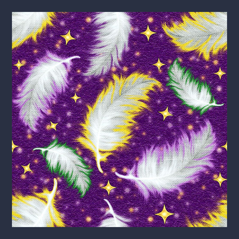 Mardi Gras Feathers Seamless Pattern Heavyweight Sweatshirt by BundleAndBundleShop | Teevron