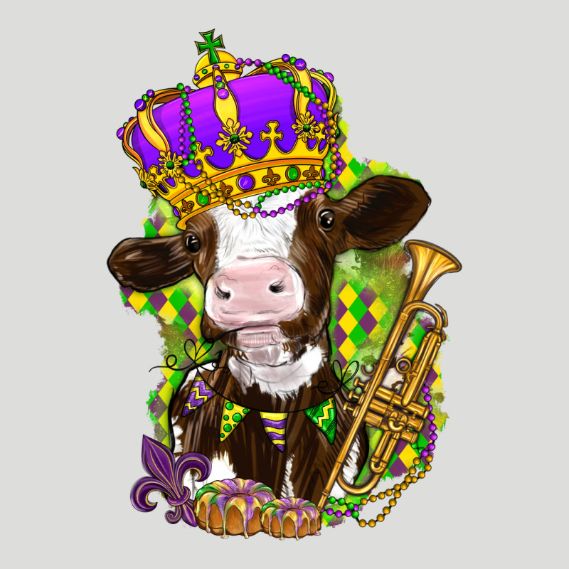 Mardi Gras Cow Zipper Hoodie by NancyCooperArtShop | Teevron