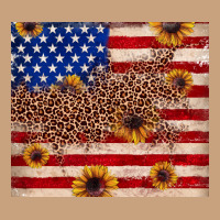 American Flag Leopard Sunflower Vintage Tee | Teevron