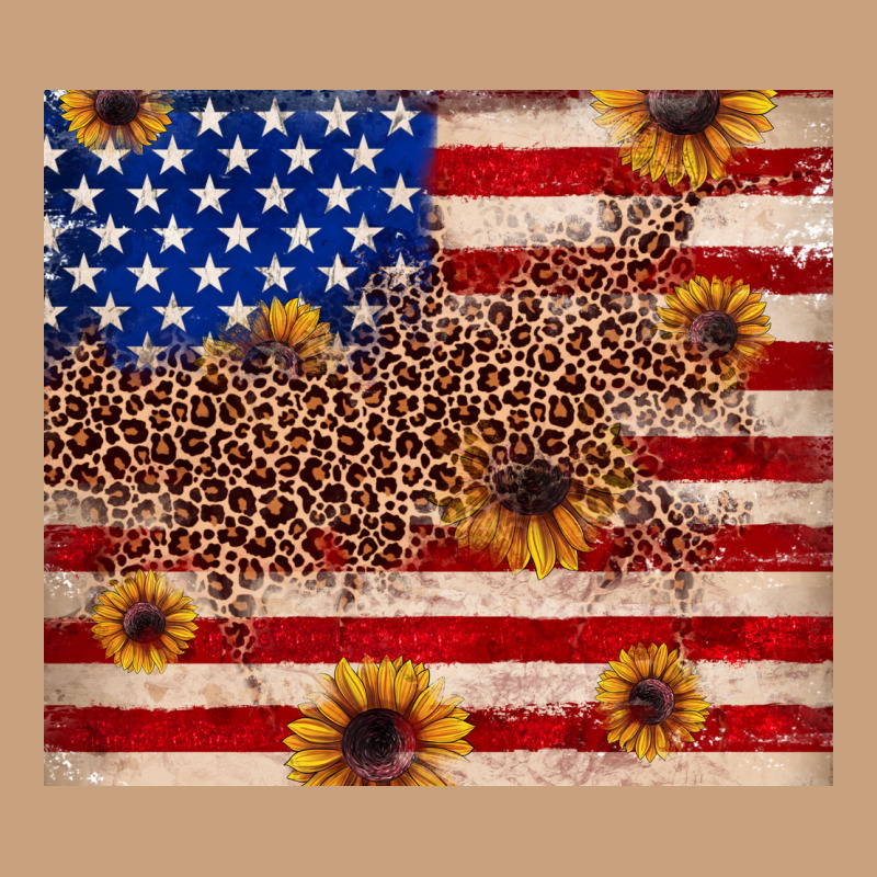 American Flag Leopard Sunflower Vintage Tee by JahusDesignShop | Teevron