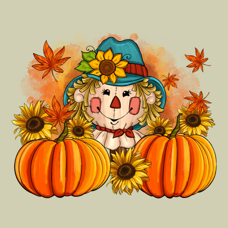 Fall Scarecrow With Pumpkins Heavy Core Tee by Artiststas | Teevron