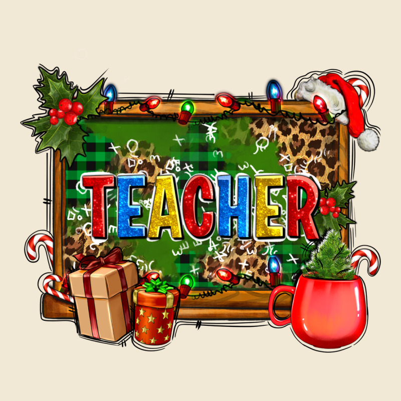 Christmas Teacher And Coffe Cup With Board Premium Tee by AdoDesignShop | Teevron