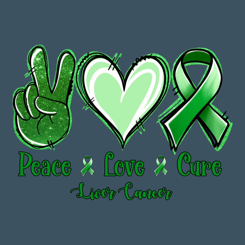 Peace Love Cure Liver Cancer Urban Heavy Tee by NancyCooperArtShop | Teevron