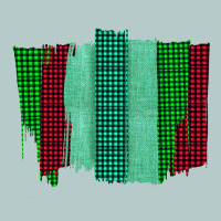 Green Red Western Farm Life Brush Stroke Heavy Core Tee | Teevron