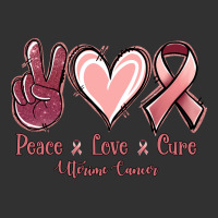 Peace Love Cure Uterine Cancer Urban Heavy Tee | Teevron