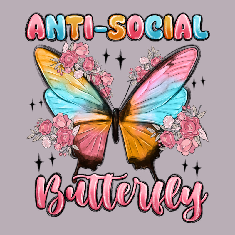Anti Social Butterfly Vintage Tee by MaliasSmallBusiness | Teevron