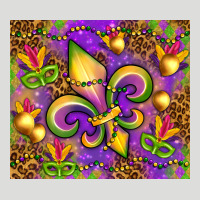 Mardi Gras Fleur De Lis Zipper Hoodie | Teevron