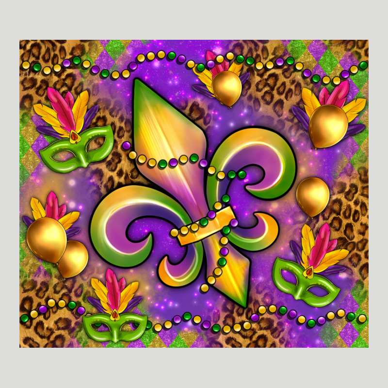 Mardi Gras Fleur De Lis Zipper Hoodie by NancyCooperArtShop | Teevron