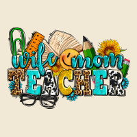 Wife Mom Teacher With Sunflowers Premium Tee | Teevron