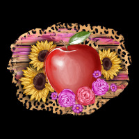 Apple Sunflower Back To School Background Premium Tee | Teevron