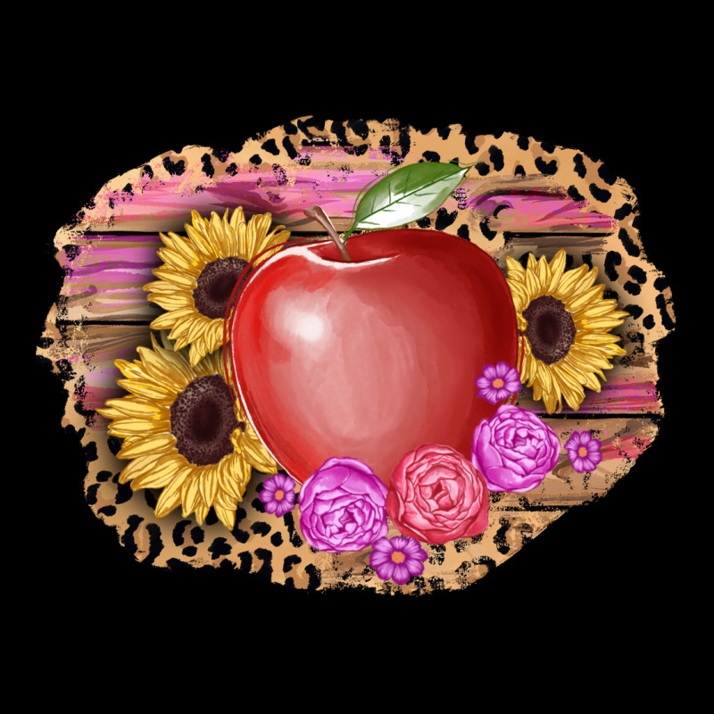 Apple Sunflower Back To School Background Premium Tee by AdoDesignShop | Teevron