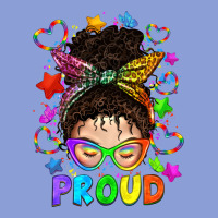 Lgbtq+ Messy Bun With Colorful Stars Long Sleeve Tee | Teevron